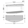 Picture of Juwel Vision 450 LED with SBX Cabinet BLACK.